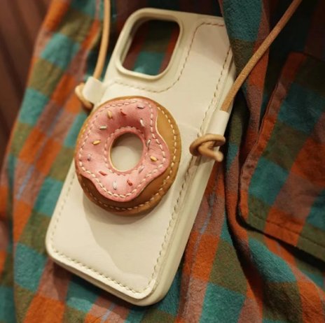 Handmade leather mobile phone case
